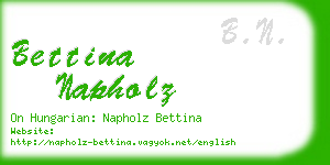 bettina napholz business card